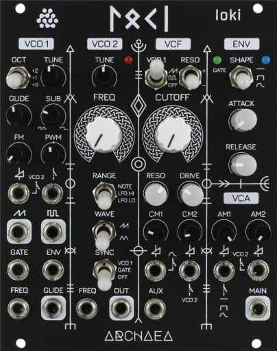 Loki Analog Synth Voice Front View